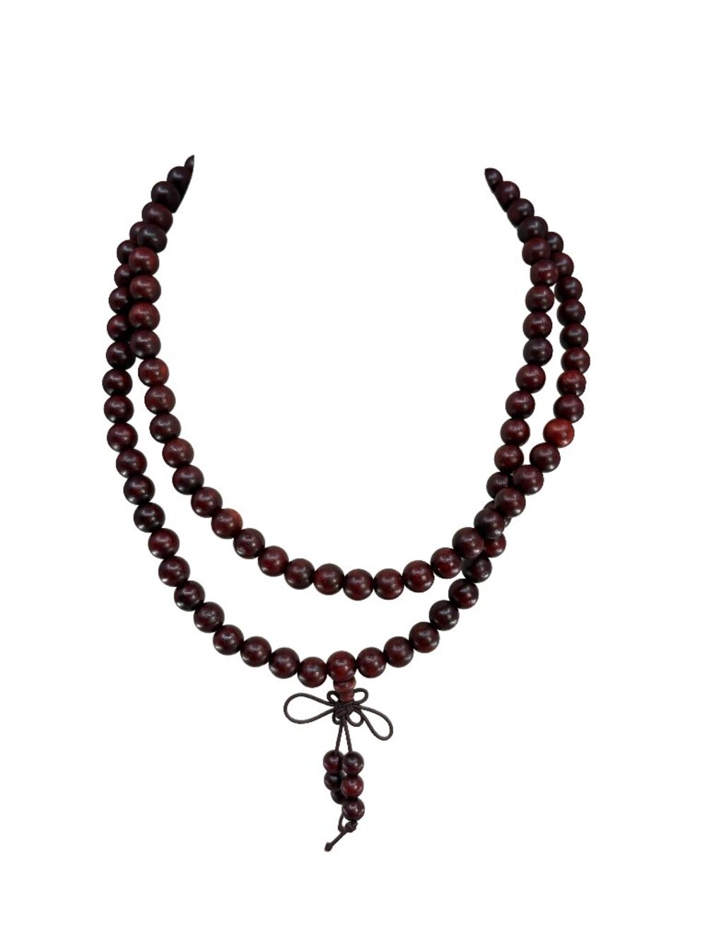 Natural Blood Sandalwood Mala Prayer 108 Beads Necklace/Bracelet 8mm 28.9g